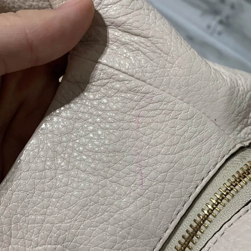Coach‎ Madison Leather Phoebe Satchel Cream
